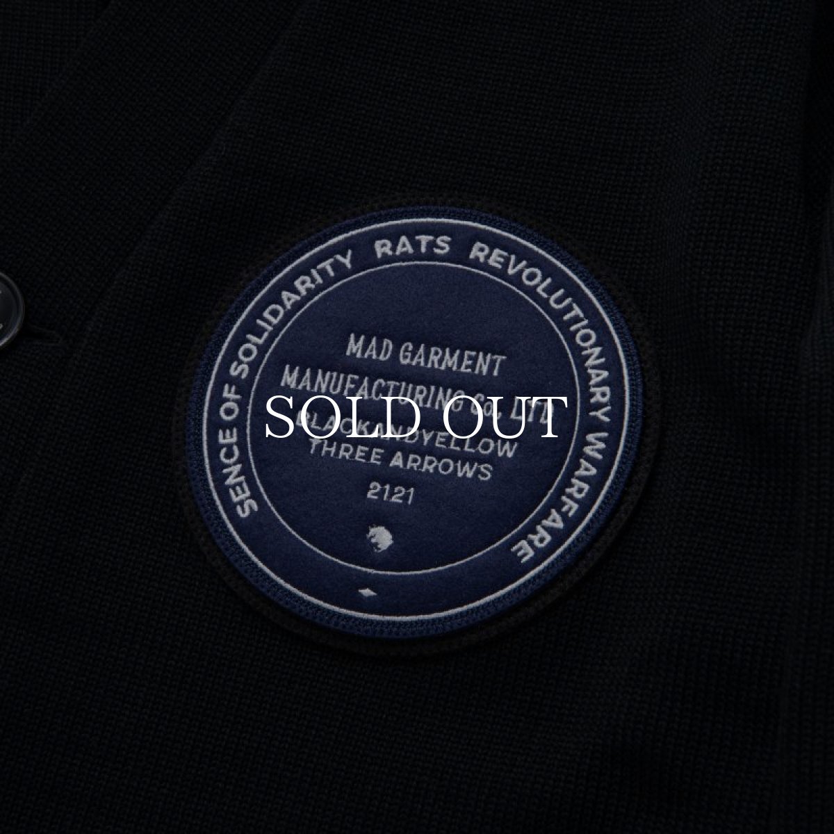 画像5: RATS  LETTERD CARDIGAN PATCH (BLACK) (5)