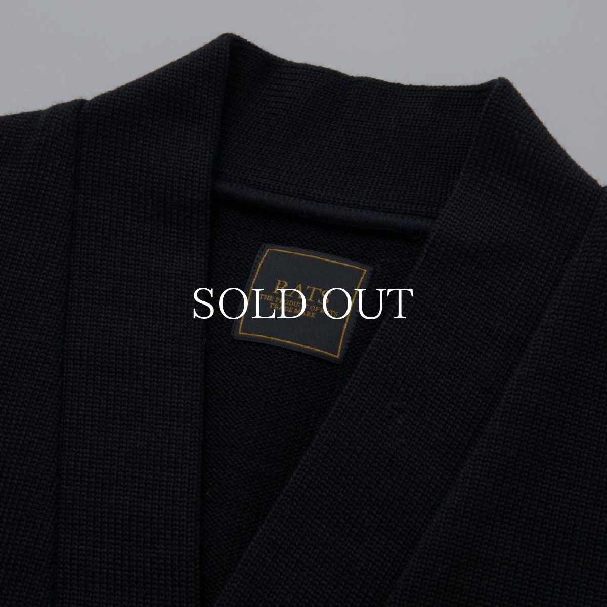 画像3: RATS  LETTERD CARDIGAN PATCH (BLACK) (3)