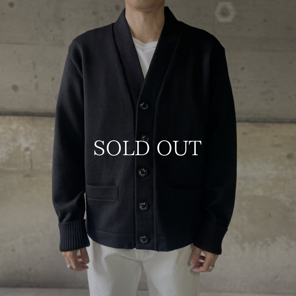 画像7: RATS  LETTERD CARDIGAN (BLACK) (7)