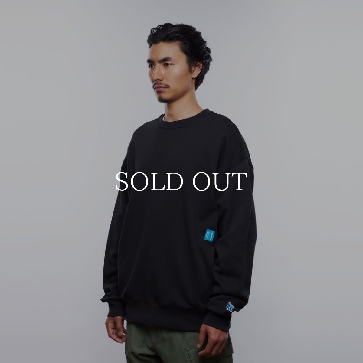 画像6: Liberaiders  HEAVY WEIGHT FLEECE CREWNECK (BLACK) (6)