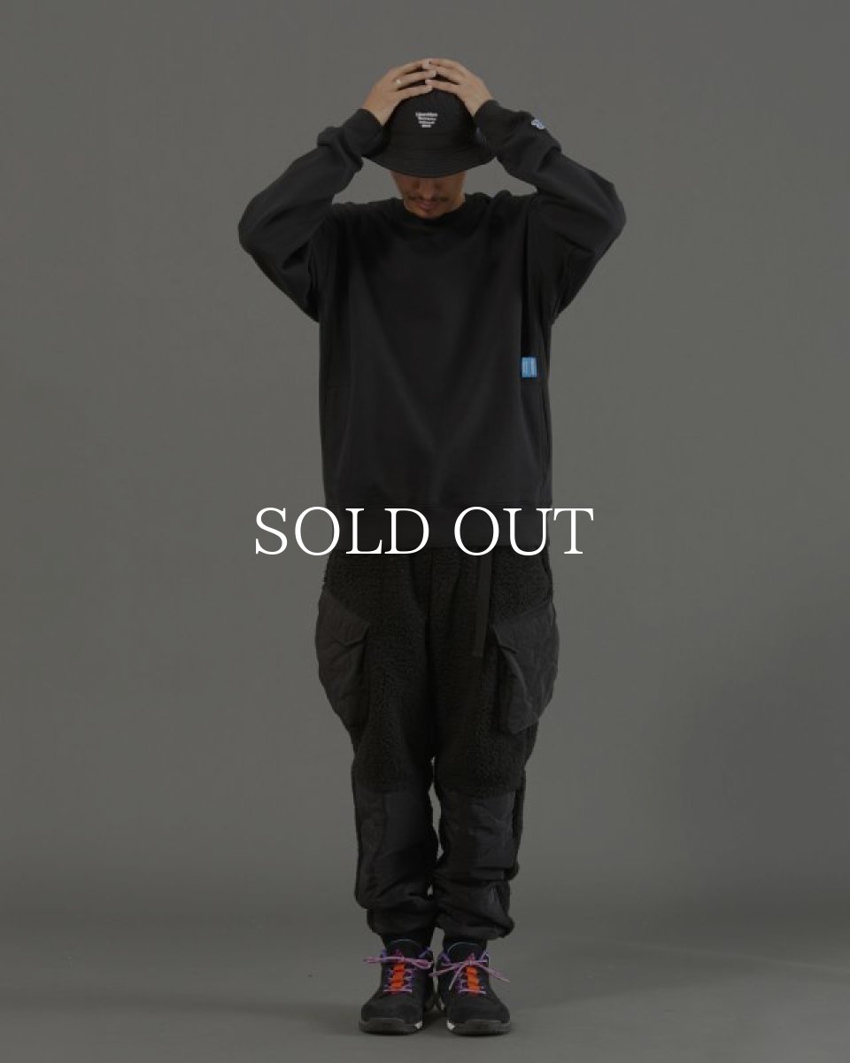 画像8: Liberaiders  HEAVY WEIGHT FLEECE CREWNECK (BLACK) (8)