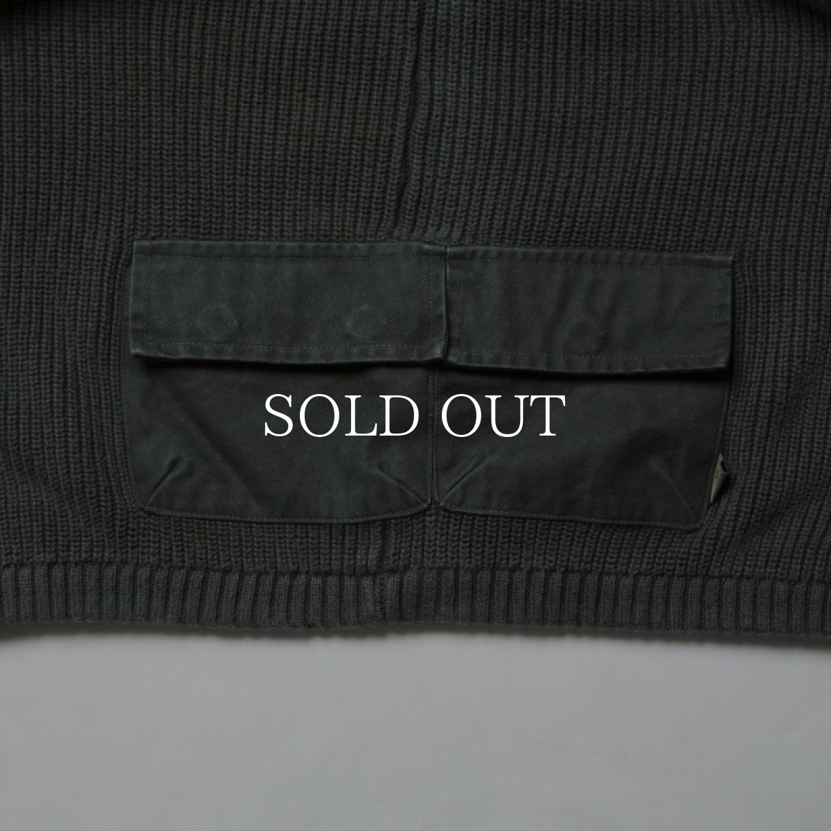 画像3: Liberaiders  GARMENT DYED COTTON KNIT CREWNECK (OLIVE) (3)