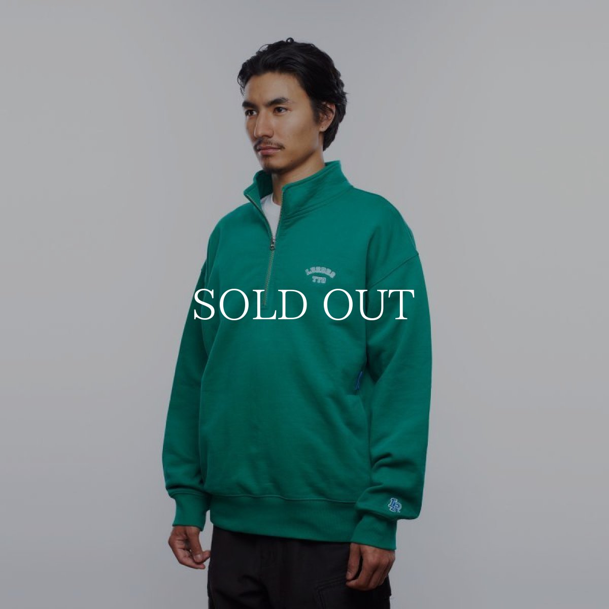 画像8: Liberaiders  HEAVY WEIGHT FLEECE HALF ZIP (GREEN) (8)