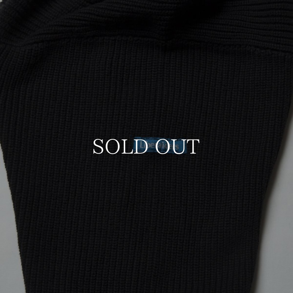 画像5: Liberaiders  GARMENT DYED COTTON KNIT CREWNECK (BLACK) (5)