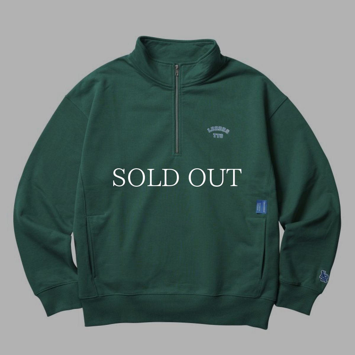 画像1: Liberaiders  HEAVY WEIGHT FLEECE HALF ZIP (GREEN) (1)