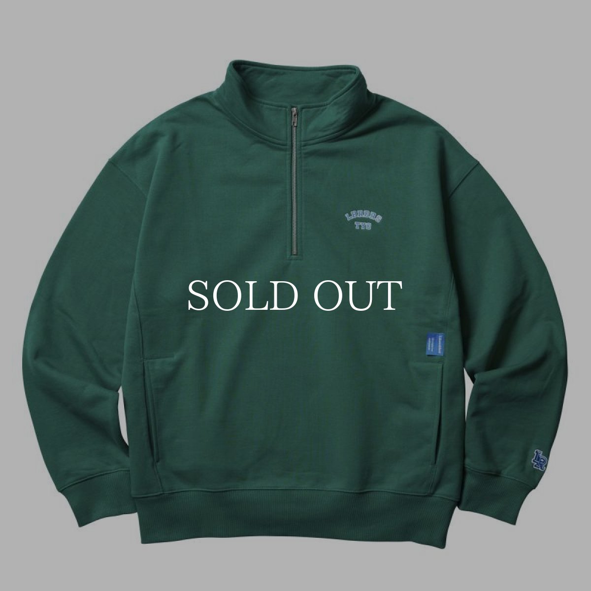 画像1: Liberaiders  HEAVY WEIGHT FLEECE HALF ZIP (GREEN) (1)