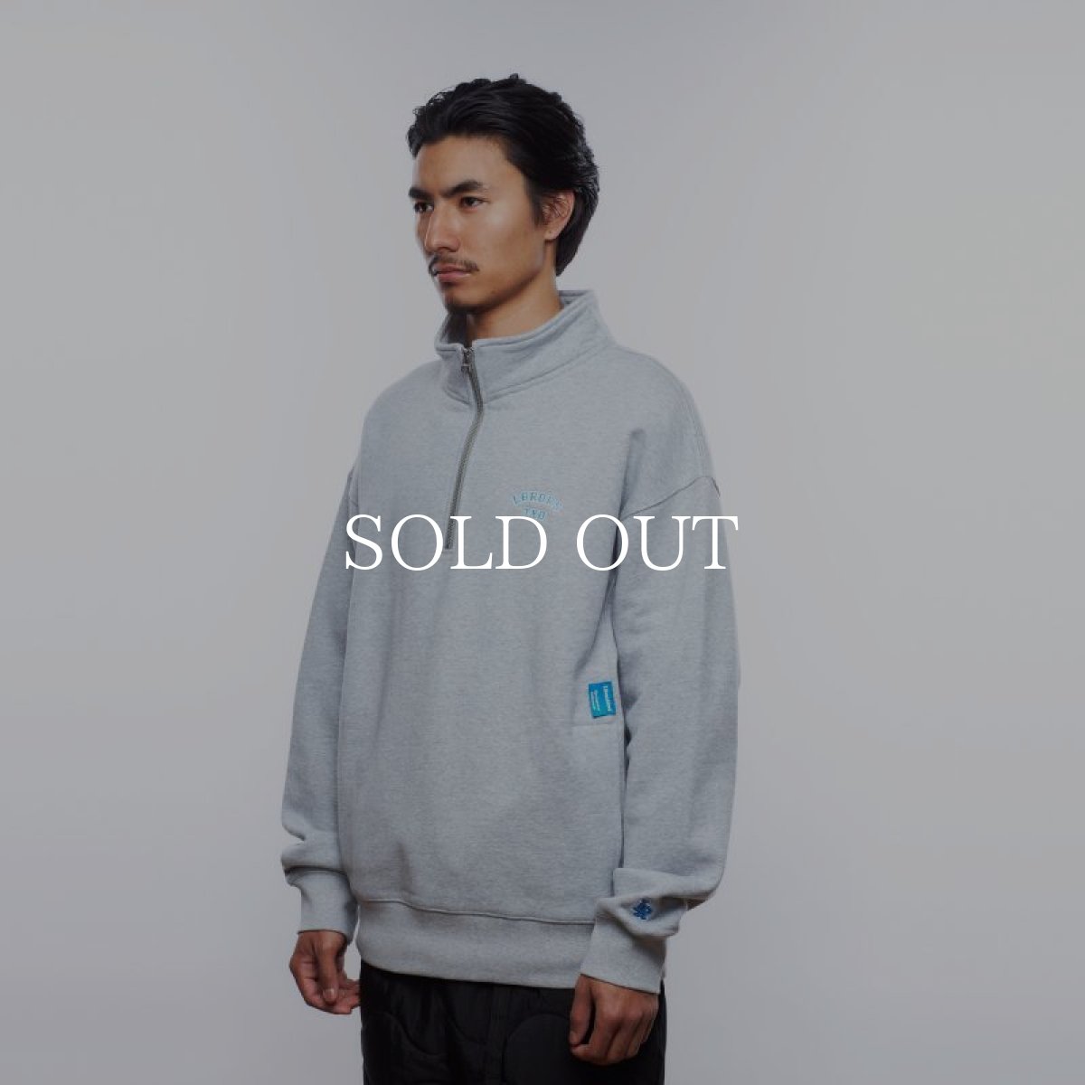 画像10: Liberaiders  HEAVY WEIGHT FLEECE HALF ZIP (GRAY) (10)