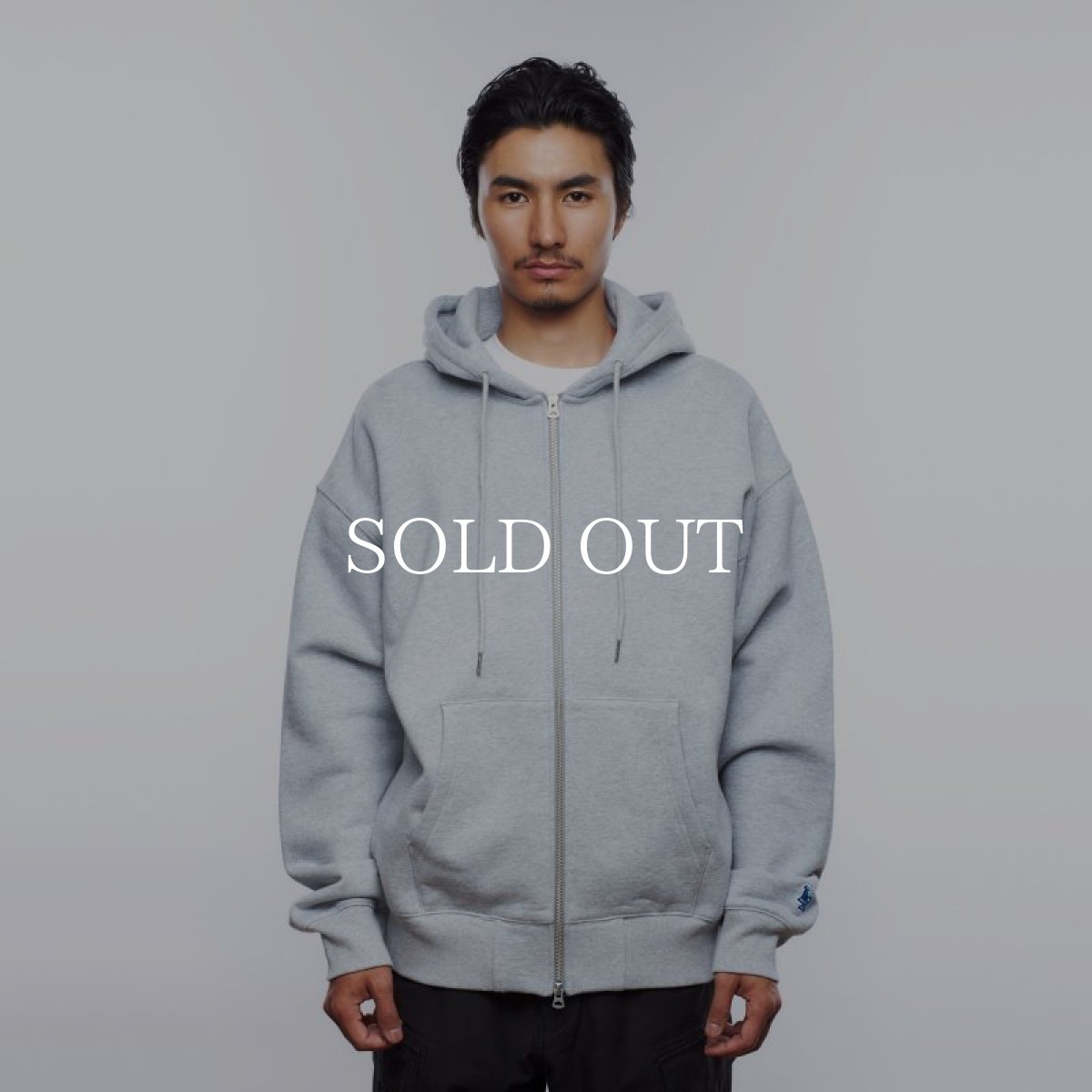 画像3: Liberaiders  HEAVY WEIGHT ZIP HOODIE (GRAY) (3)