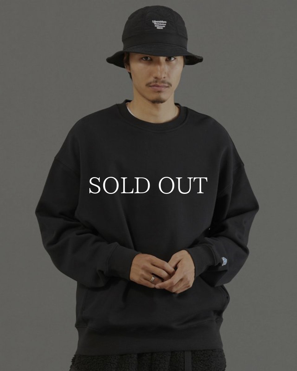 画像11: Liberaiders  HEAVY WEIGHT FLEECE CREWNECK (BLACK) (11)