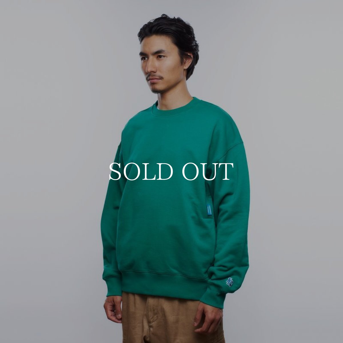 画像6: Liberaiders  HEAVY WEIGHT FLEECE CREWNECK (GREEN) (6)