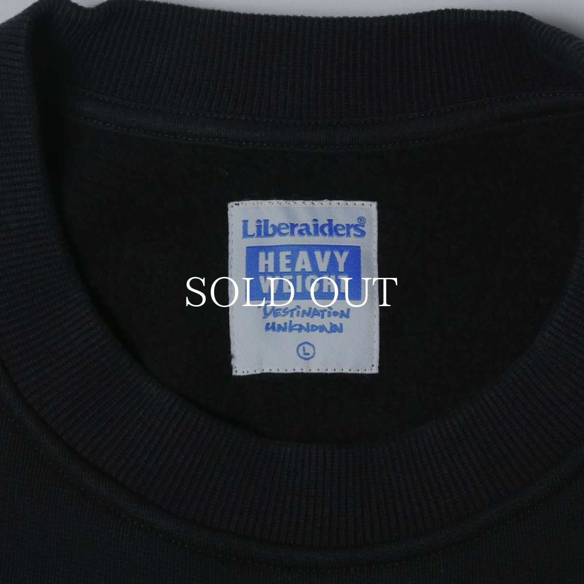 画像3: Liberaiders  HEAVY WEIGHT FLEECE CREWNECK (BLACK) (3)