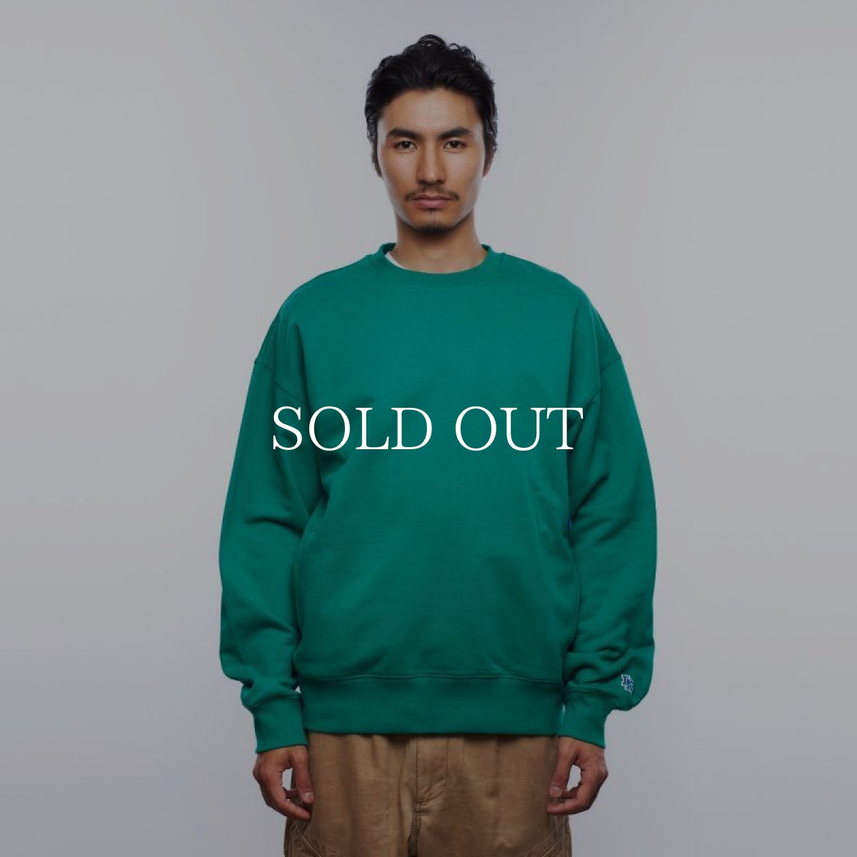 画像5: Liberaiders  HEAVY WEIGHT FLEECE CREWNECK (GREEN) (5)