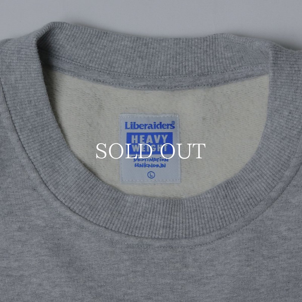 画像3: Liberaiders  HEAVY WEIGHT FLEECE CREWNECK (GRAY) (3)