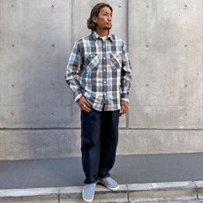 画像7: STANDARD CALIFORNIA  SD Heavy Flannel Check Shirt (Charcoal/Blue) (7)