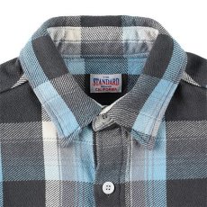 画像6: STANDARD CALIFORNIA  SD Heavy Flannel Check Shirt (Charcoal/Blue) (6)