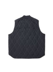 画像2: COOTIE   Nylon Quilting Work Vest (Black×White) (2)