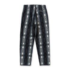 画像2: CALEE  O/S DOBBY CHECK EASY TROUSERS (BLACK / WHITE) (2)