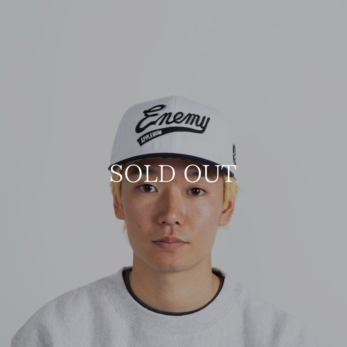 画像2: APPLEBUM  ”ENEMY” Baseball Cap (White/Black) (2)