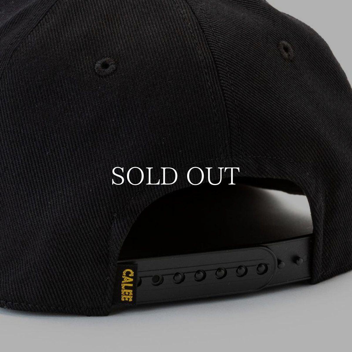 画像3: CALEE  CAL NT LOGO TWILL BASEBALL CAP (BLACK / CHARCOAL) (3)