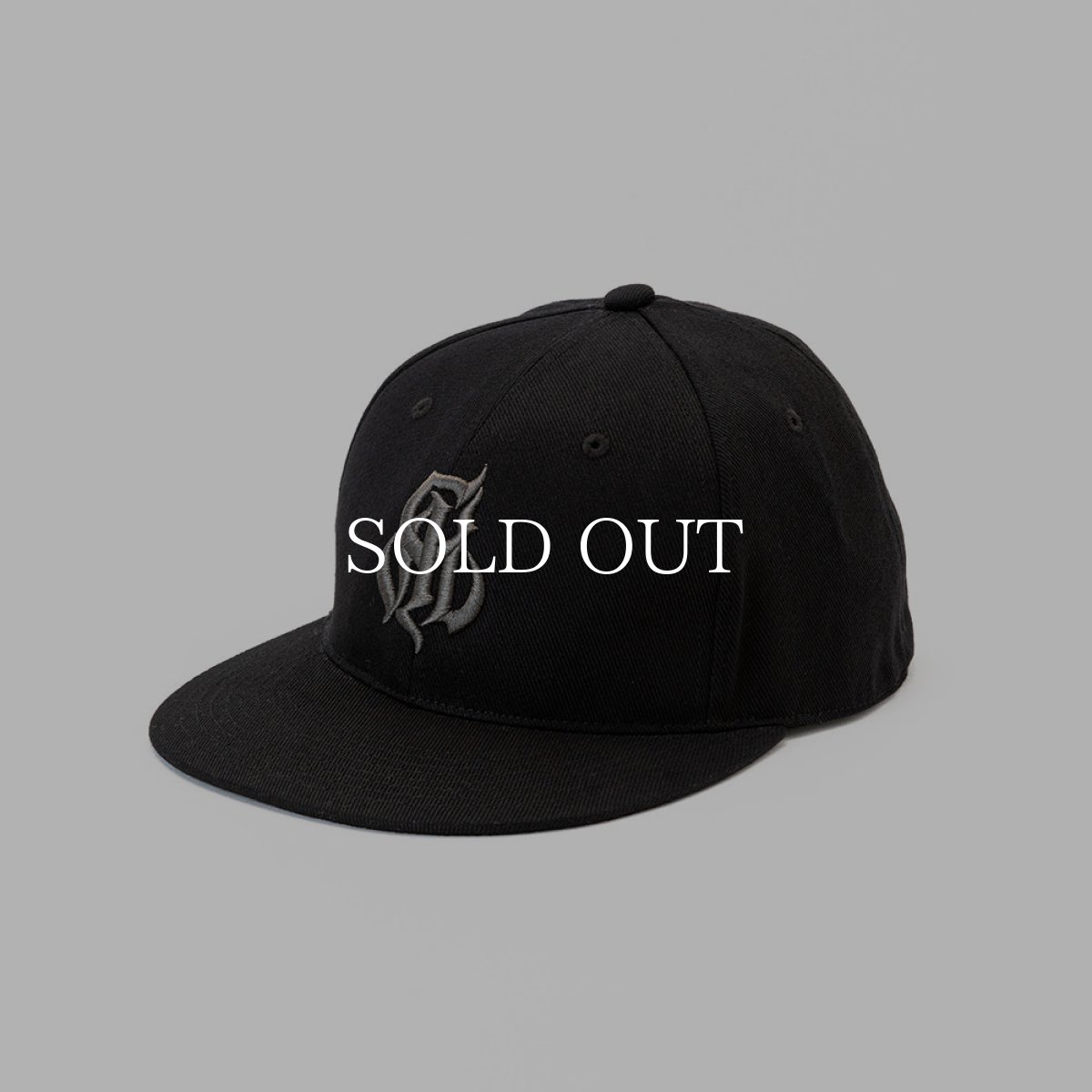 画像1: CALEE  CAL NT LOGO TWILL BASEBALL CAP (BLACK / CHARCOAL) (1)