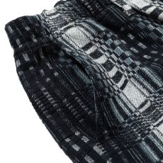 画像4: CALEE  O/S DOBBY CHECK EASY TROUSERS (BLACK / WHITE) (4)