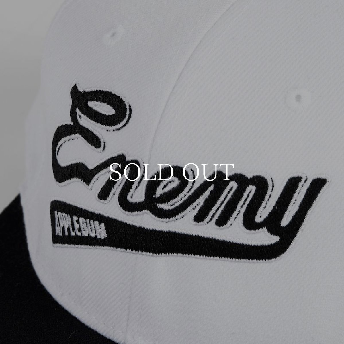 画像10: APPLEBUM  ”ENEMY” Baseball Cap (White/Black) (10)