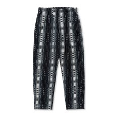 画像1: CALEE  O/S DOBBY CHECK EASY TROUSERS (BLACK / WHITE) (1)