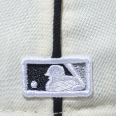画像5: NEW ERA  LP 59FIFTY MLB Piping シカゴ・ホワイトソックス クロームホワイト ブラックバイザー (クロームホワイト/ブラック) (5)