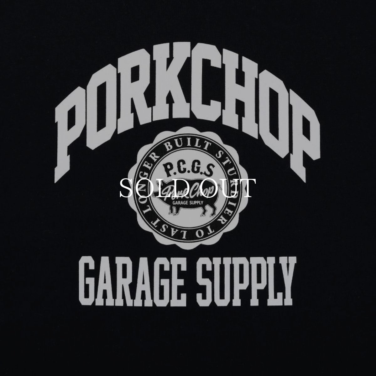 画像3: PORKCHOP GARAGE SUPPLY  2nd COLLEGE SWEAT (BLACK) (3)