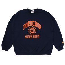 画像1: PORKCHOP GARAGE SUPPLY  2nd COLLEGE SWEAT (NAVY) (1)