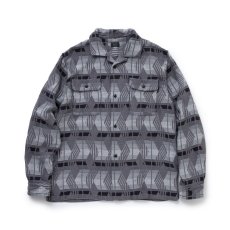 画像1: RATS  NATIVE JACQUARD SHIRT (GRAY) (1)