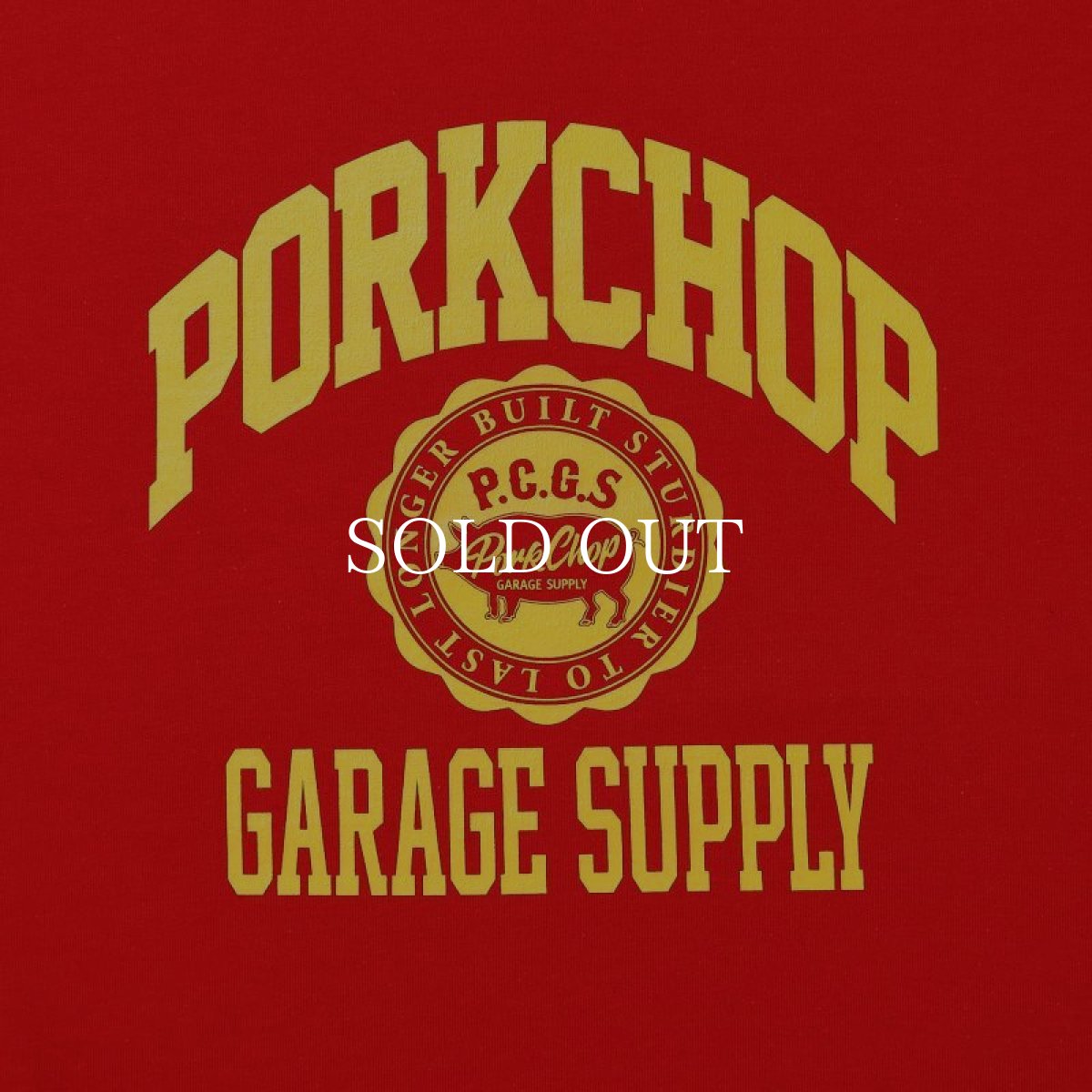 画像3: PORKCHOP GARAGE SUPPLY  2nd COLLEGE SWEAT (RED) (3)