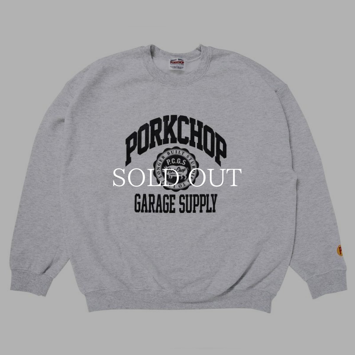 画像1: PORKCHOP GARAGE SUPPLY  2nd COLLEGE SWEAT (GRAY) (1)