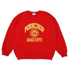 画像1: PORKCHOP GARAGE SUPPLY  2nd COLLEGE SWEAT (RED) (1)