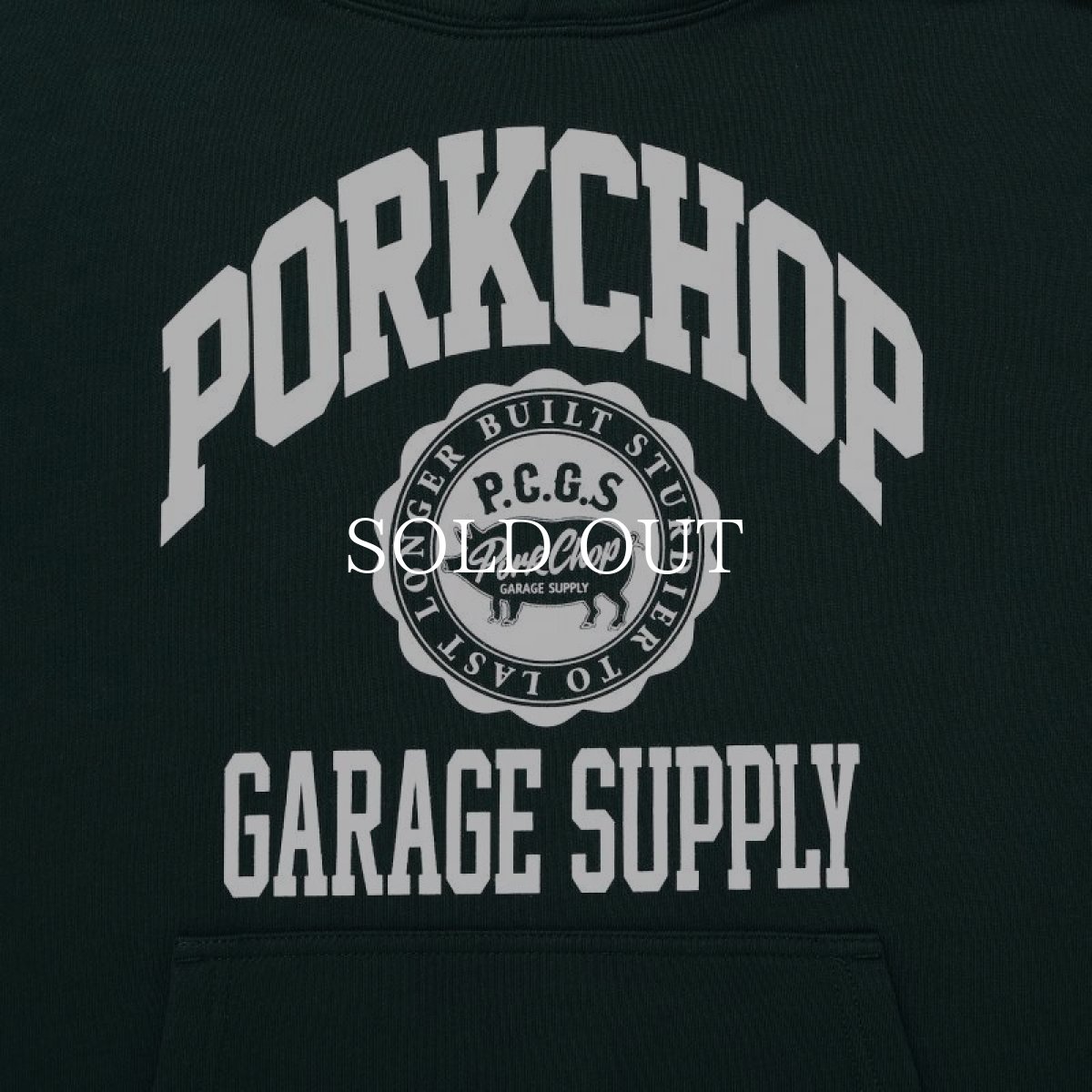 画像4: PORKCHOP GARAGE SUPPLY  2nd COLLEGE HOODIE (FOREST) (4)