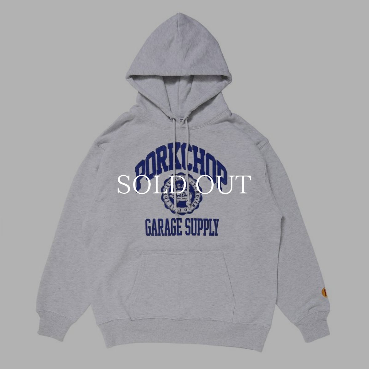 画像1: PORKCHOP GARAGE SUPPLY  2nd COLLEGE HOODIE (GRAY) (1)