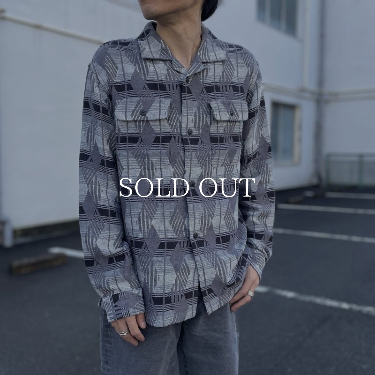 画像7: RATS  NATIVE JACQUARD SHIRT (GRAY) (7)