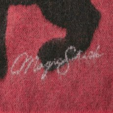 画像4: MAGIC STICK  Mohair Black Panther Crew knit (Salmon Red) (4)