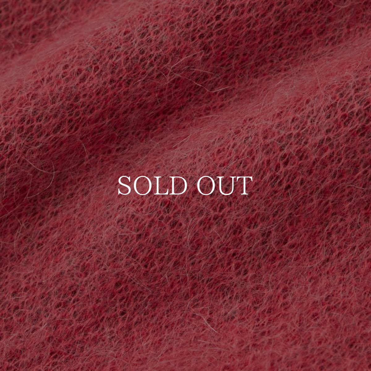 画像7: MAGIC STICK  Mohair Black Panther Crew knit (Salmon Red) (7)