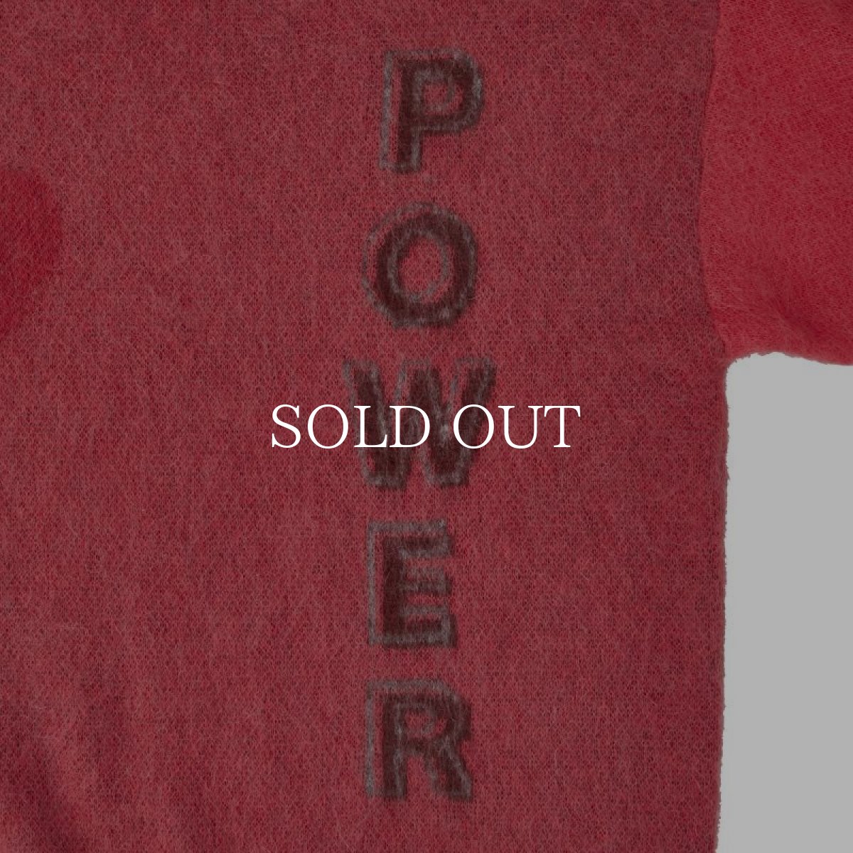 画像5: MAGIC STICK  Mohair Black Panther Crew knit (Salmon Red) (5)