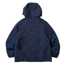 画像2: Liberaiders  QUILTED RIPSTOP NYLON HOODIE (NAVY) (2)