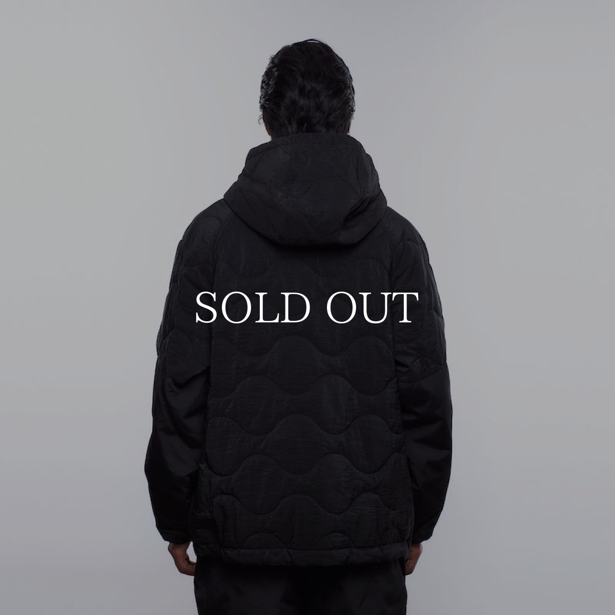 画像9: Liberaiders  QUILTED RIPSTOP NYLON HOODIE (BLACK) (9)