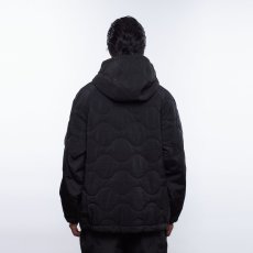 画像9: Liberaiders  QUILTED RIPSTOP NYLON HOODIE (BLACK) (9)