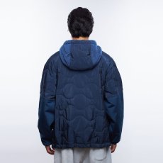 画像9: Liberaiders  QUILTED RIPSTOP NYLON HOODIE (NAVY) (9)