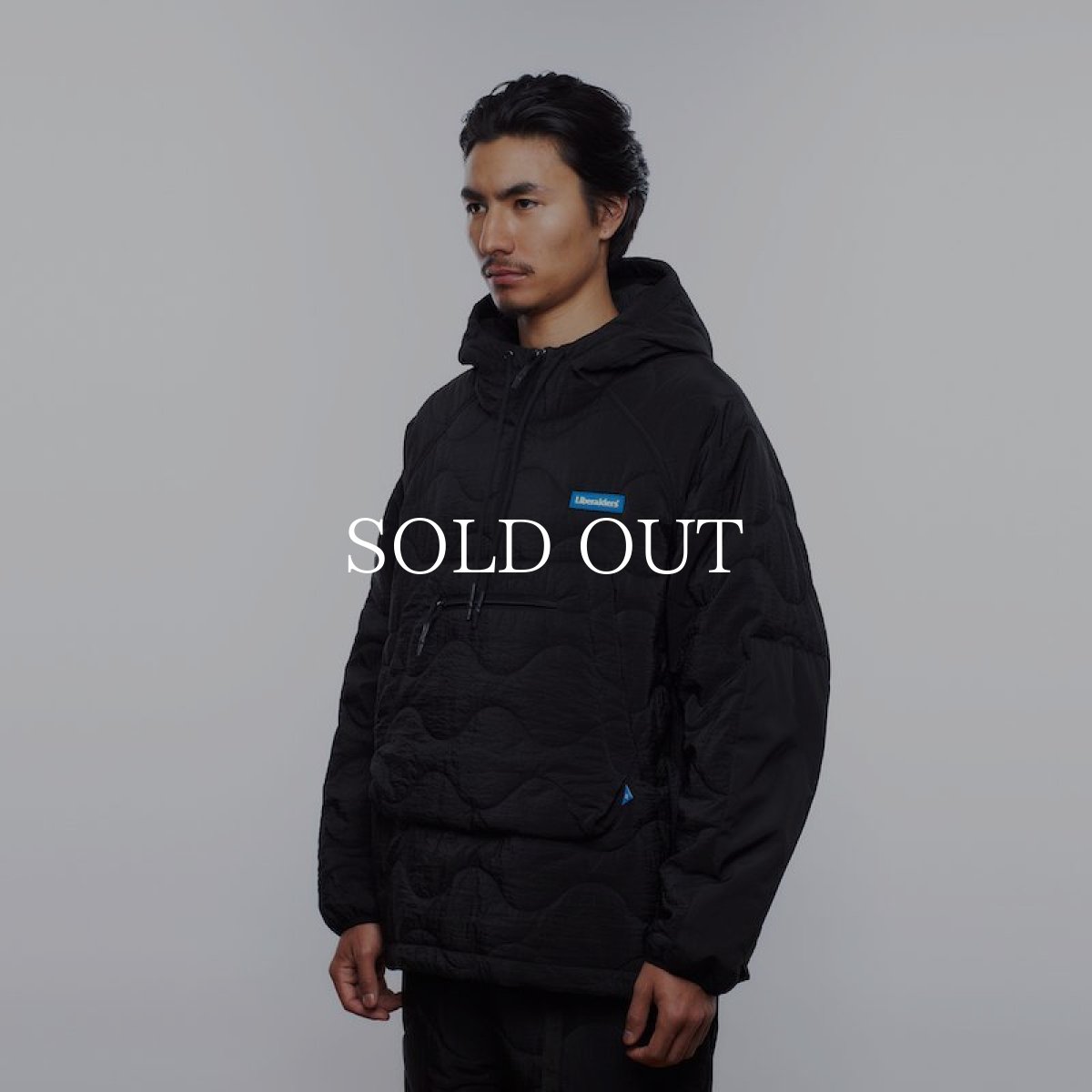 画像8: Liberaiders  QUILTED RIPSTOP NYLON HOODIE (BLACK) (8)