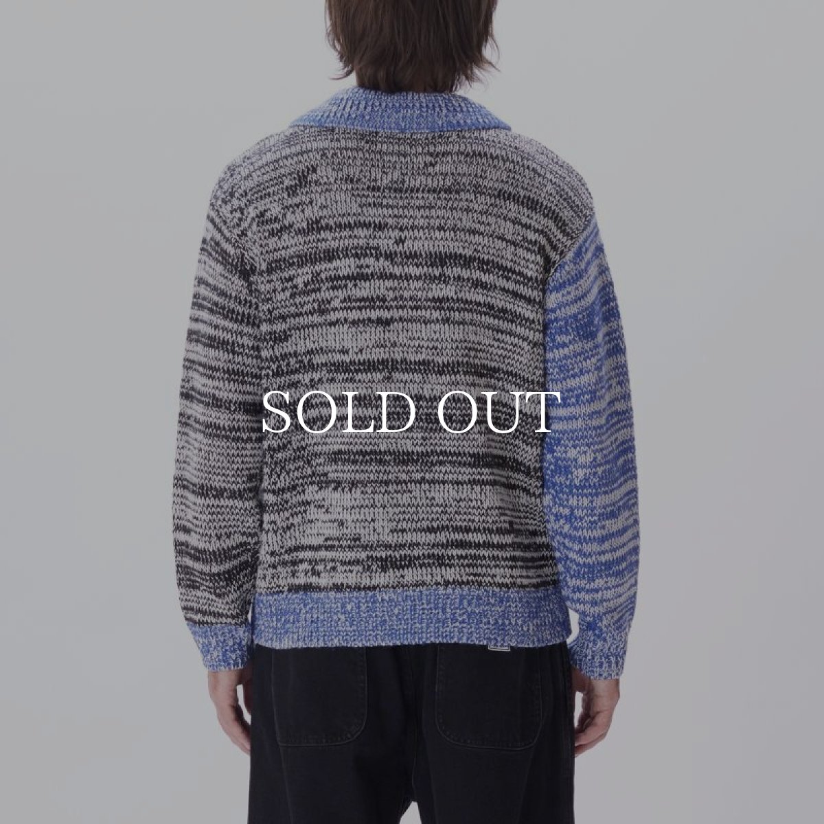 画像3: OBEY   CARTER SWEATER POLO (BLACK MULTI) (3)