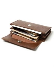 画像3: hobo  COMPACT ACCORDION WALLET SHRINK LEATHER (CHOCO) (3)