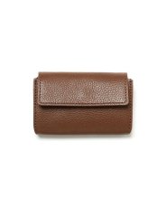 画像1: hobo  COMPACT ACCORDION WALLET SHRINK LEATHER (CHOCO) (1)