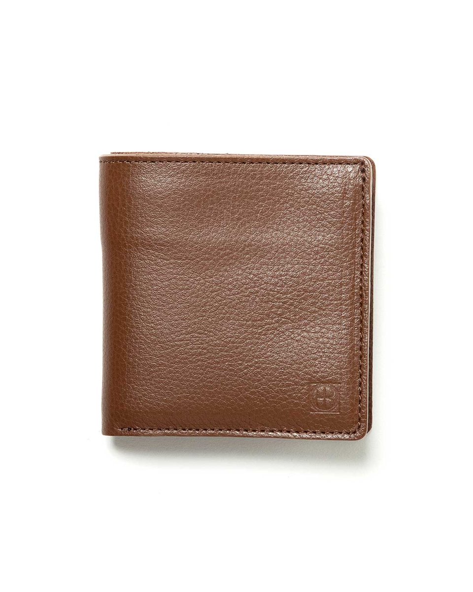 画像1: hobo  BIFOLD WALLET SHRINK LEATHER (CHOCO) (1)