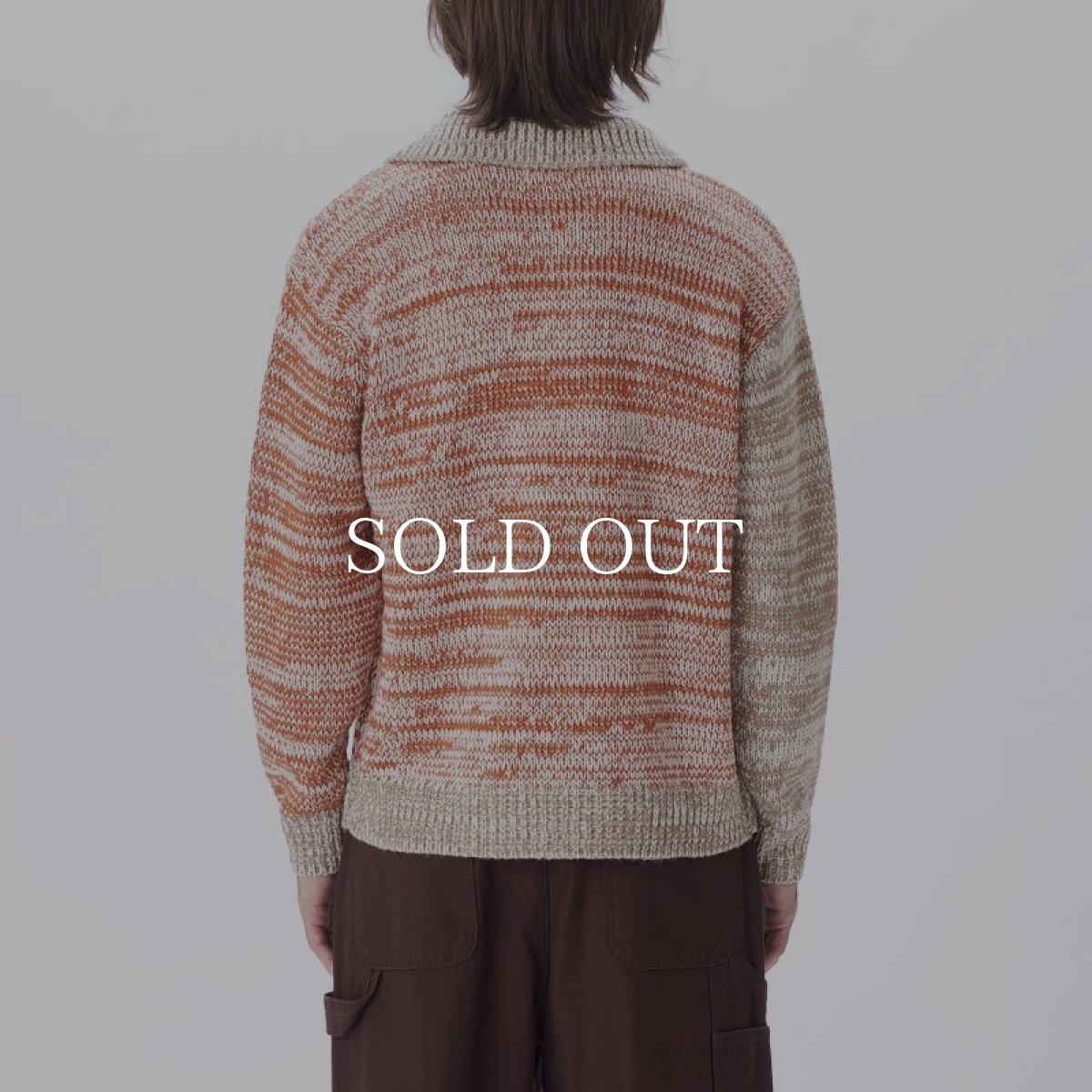 画像3: OBEY   CARTER SWEATER POLO (BROWN MULTI) (3)